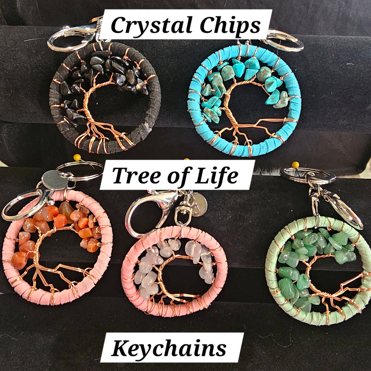 Tree of Life Dream Catcher Keychains